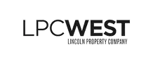 LPC West logo with bold black text "LPC WEST" above smaller text "LINCOLN PROPERTY COMPANY" on a light gray background.