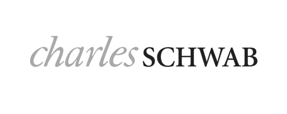 The Charles Schwab logo with "charles" in gray italic font and "SCHWAB" in bold black capital letters on a light background.